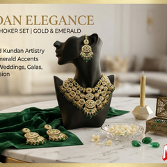 Ruby Kundan Multilayer Choker Set