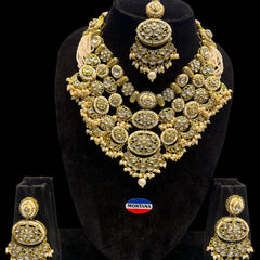 White Kundan Multilayer Choker Set
