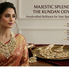 White Kundan Multilayer Choker Set