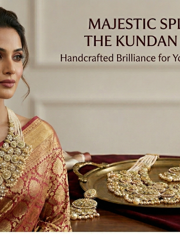 White Kundan Multilayer Choker Set