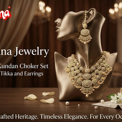 White Kundan Multilayer Choker Set