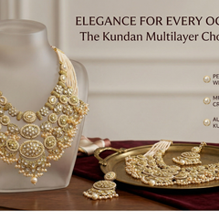 White Kundan Multilayer Choker Set