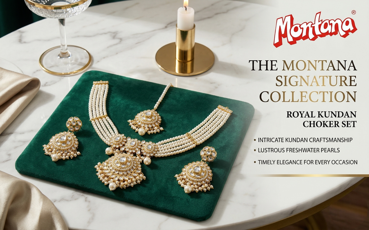 White Kundan Set for women