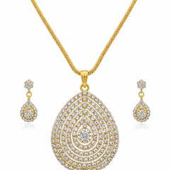 Golden Pendant Set for Women