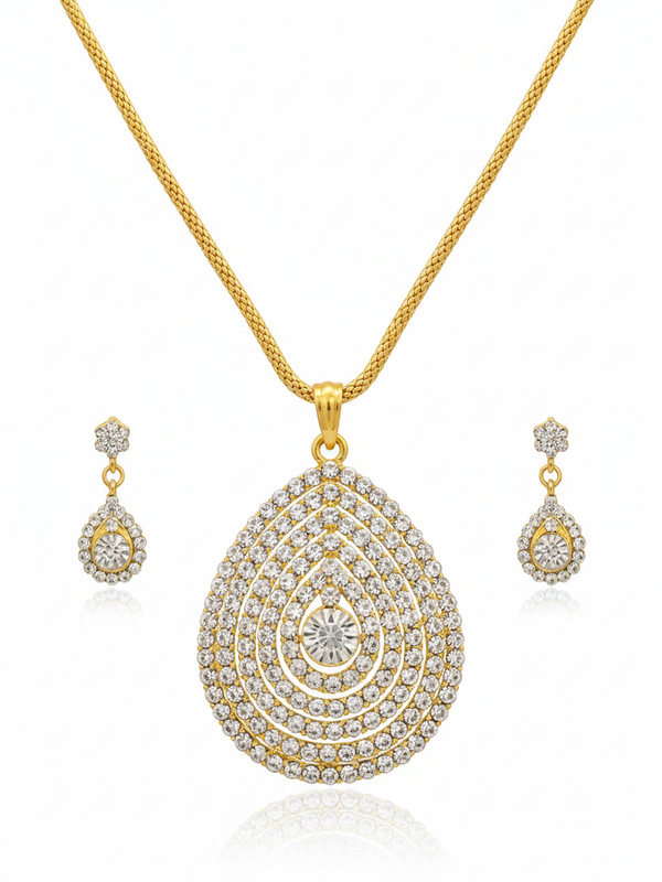 Golden Pendant Set for Women