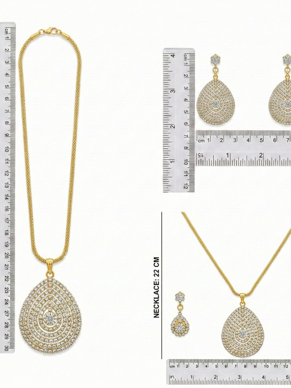 Golden Pendant Set for Women