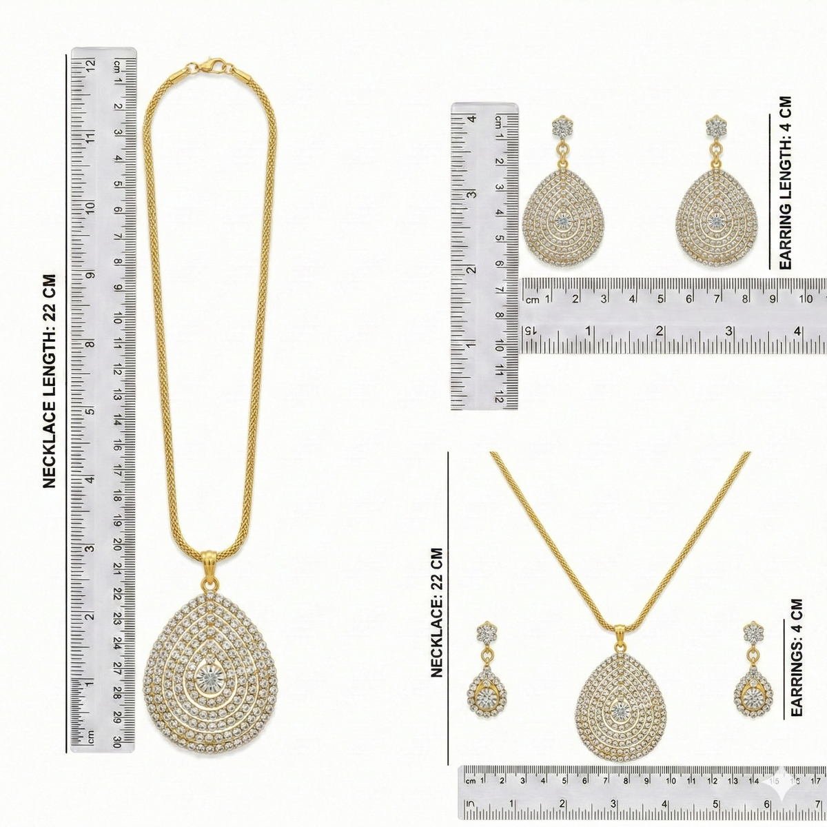 Golden Pendant Set for Women