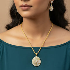 Golden Pendant Set for Women