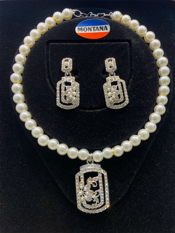 Pearl Necklace Set for women