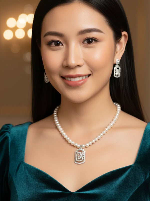 Pearl Necklace Set for women