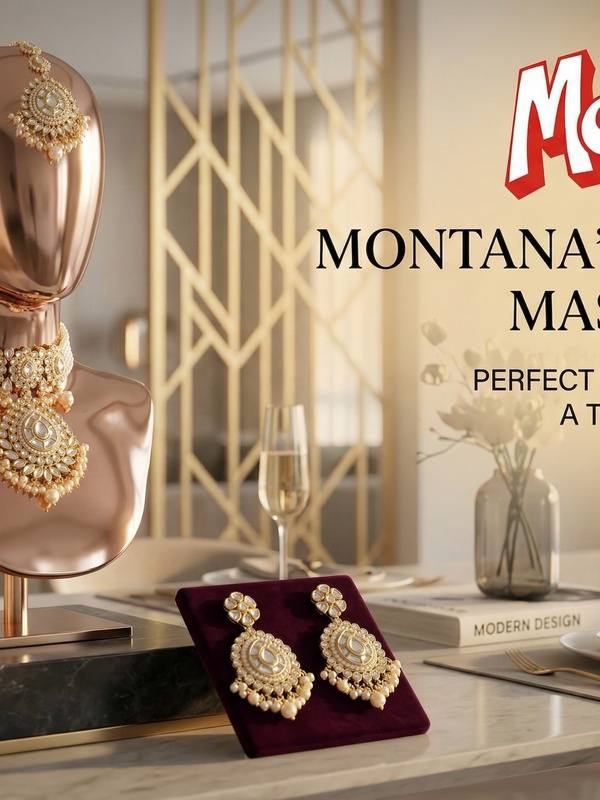 White Kundan Set for women