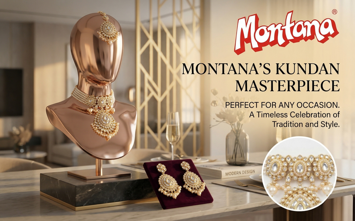 White Kundan Set for women