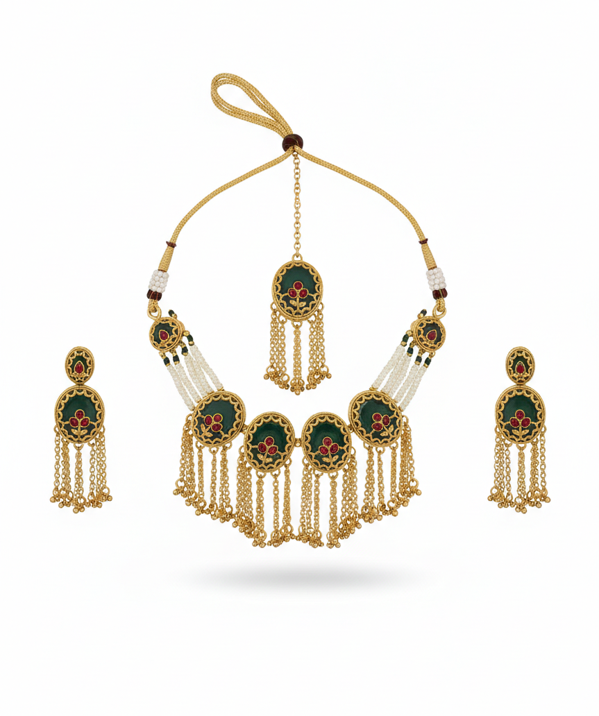 Heritage Kundan Choker Set for Women