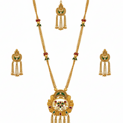 Heritage Kundan Long Necklace Set for Women