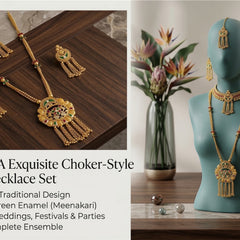 Heritage Kundan Long Necklace Set for Women