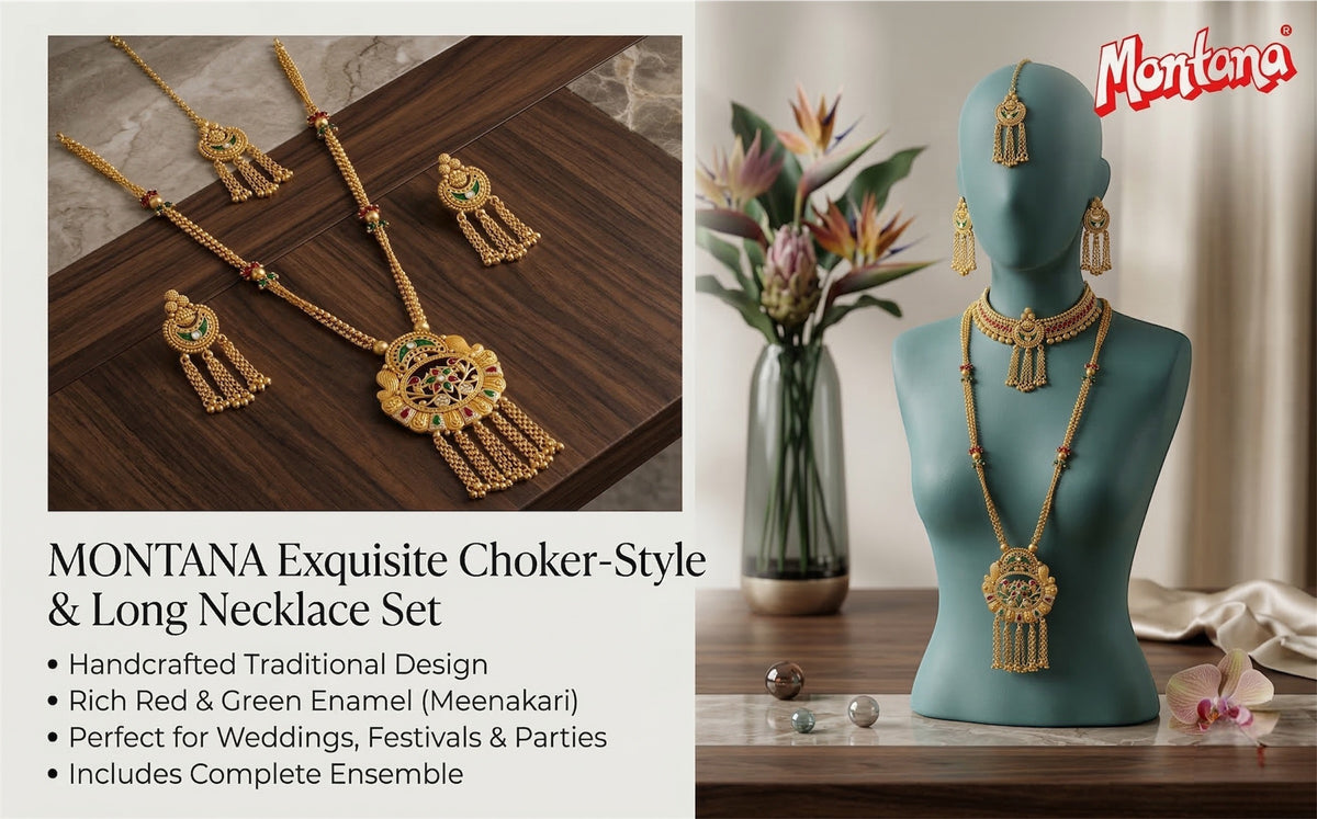 Heritage Kundan Long Necklace Set for Women
