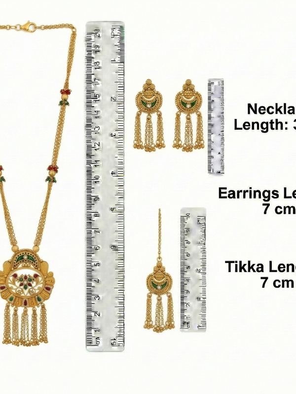 Heritage Kundan Long Necklace Set for Women