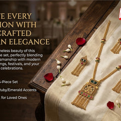 Heritage Kundan Long Necklace Set for Women