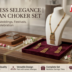 Heritage Kundan Long Necklace Set for Women