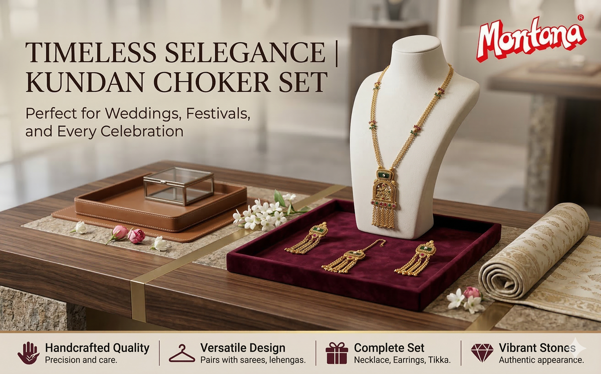 Heritage Kundan Long Necklace Set for Women