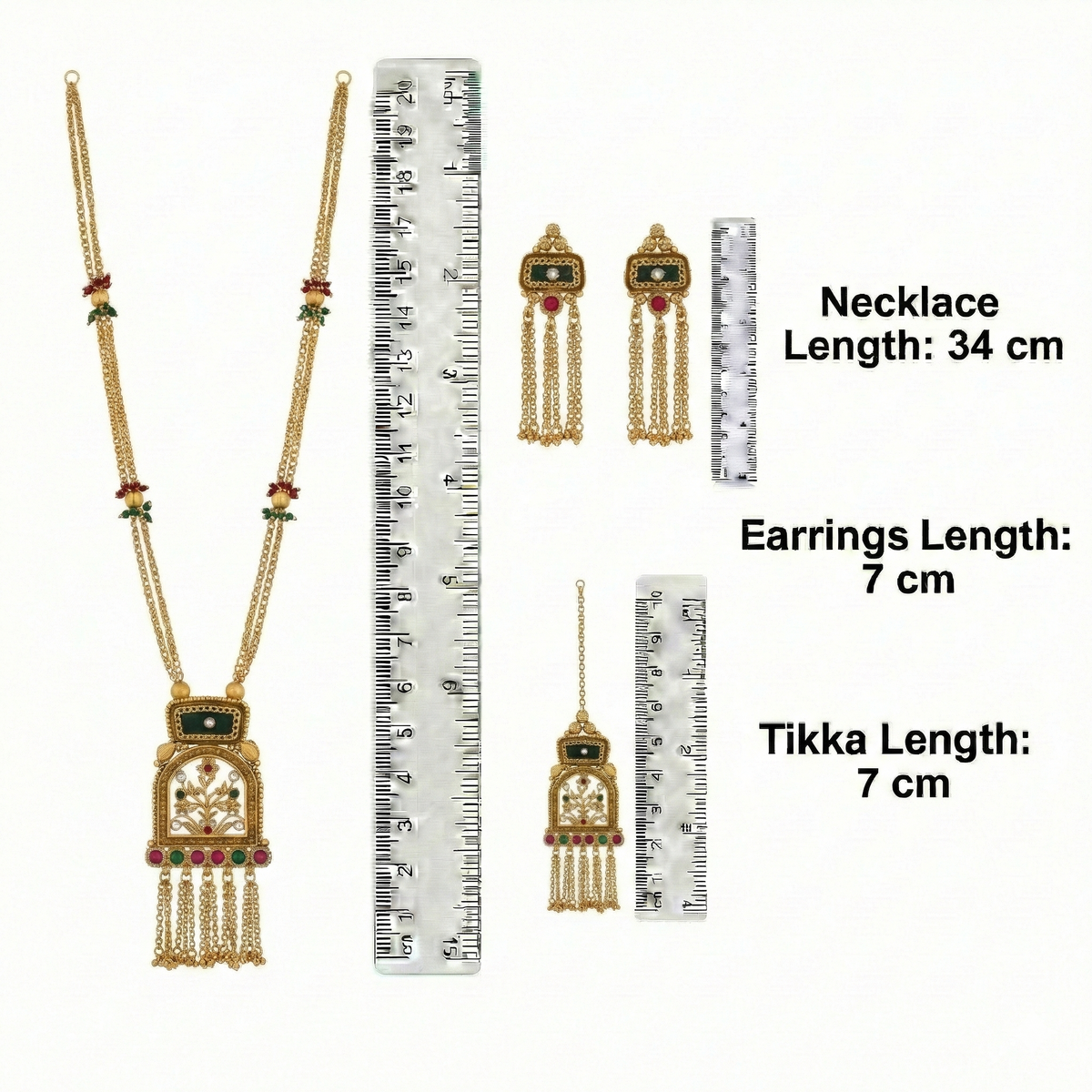 Heritage Kundan Long Necklace Set for Women
