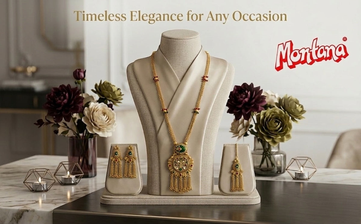 Heritage Kundan Long Necklace Set for Women