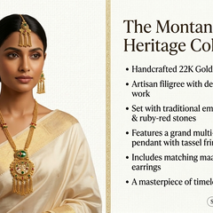 Heritage Kundan Long Necklace Set for Women