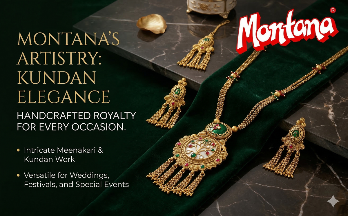 Heritage Kundan Long Necklace Set for Women