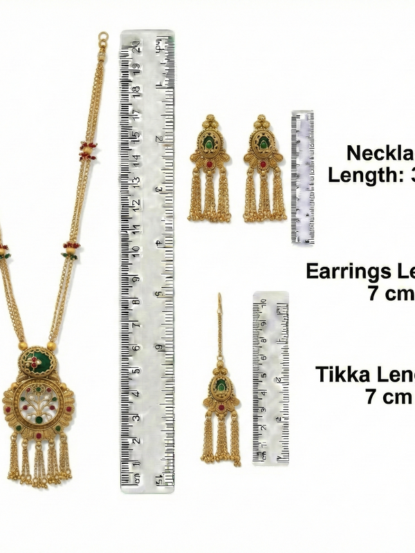 Heritage Kundan Long Necklace Set for Women
