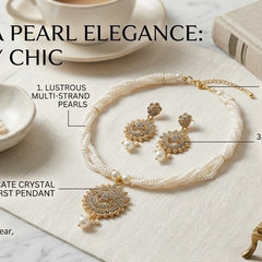 Pearl Necklace Set for women