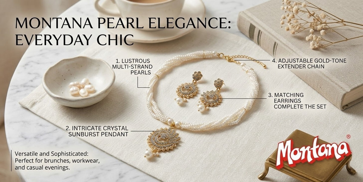 Pearl Necklace Set for women
