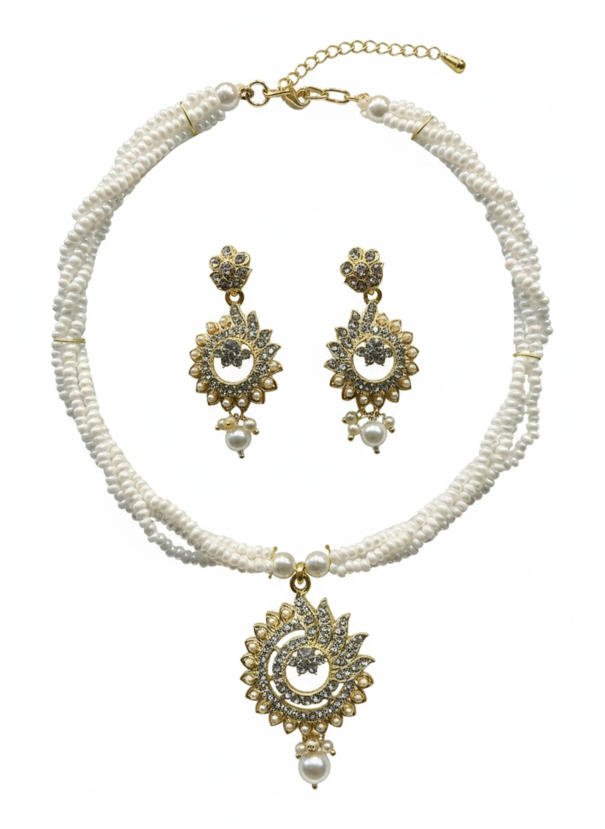 Pearl Necklace Set for women
