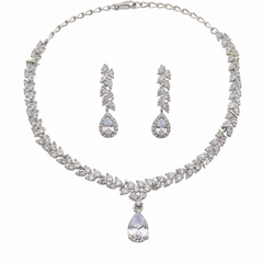 Rhodium Necklace Set for Women