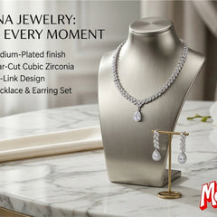 Rhodium Necklace Set for Women