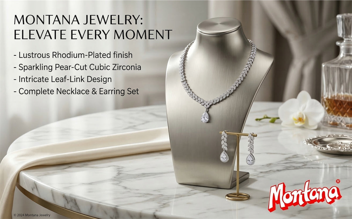 Rhodium Necklace Set for Women