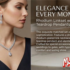 Rhodium Necklace Set for Women