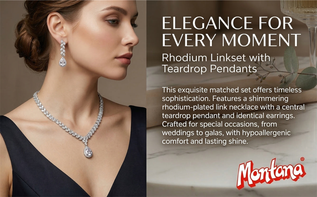 Rhodium Necklace Set for Women
