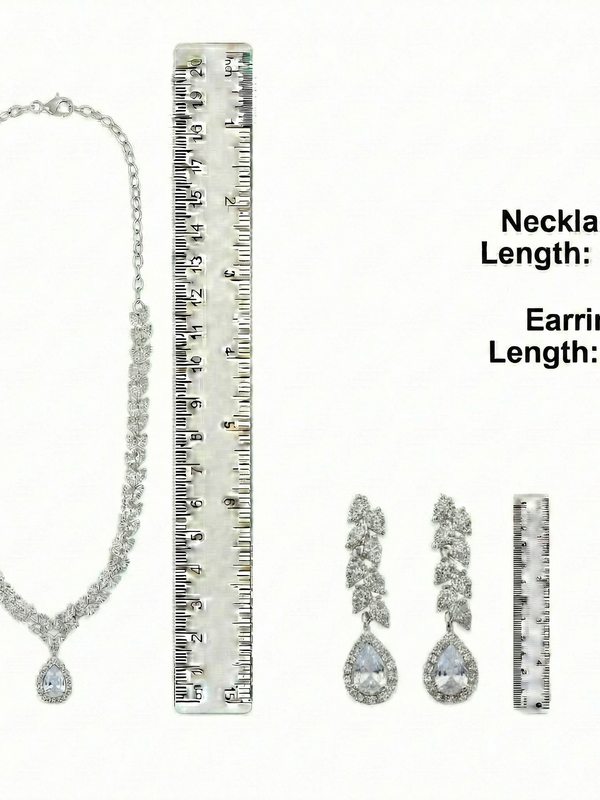 Rhodium Necklace Set for Women