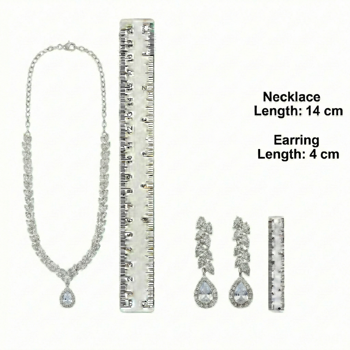 Rhodium Necklace Set for Women