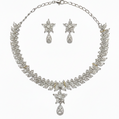 Rhodium Necklace Set for Women