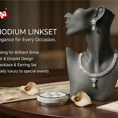 Rhodium Necklace Set for Women