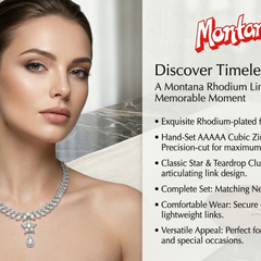 Rhodium Necklace Set for Women