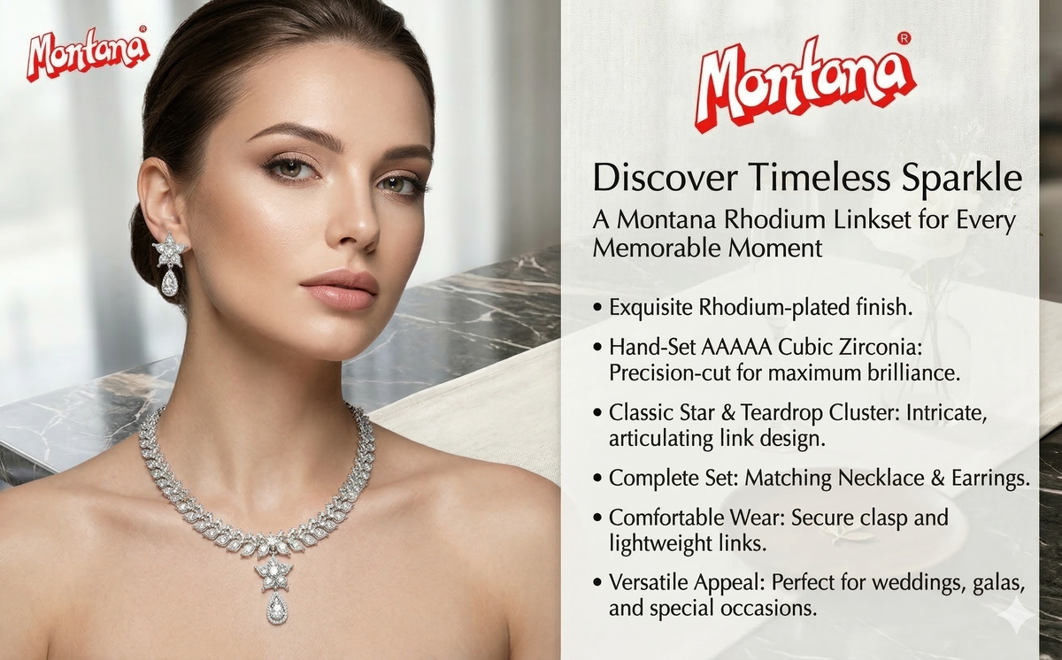 Rhodium Necklace Set for Women