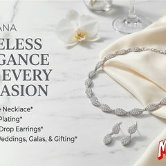 Rhodium Necklace Set for Women