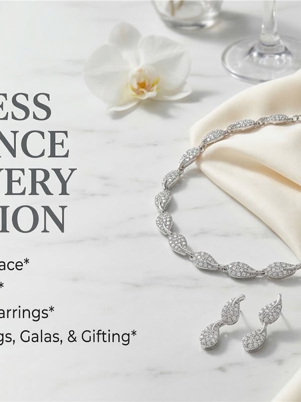 Rhodium Necklace Set for Women