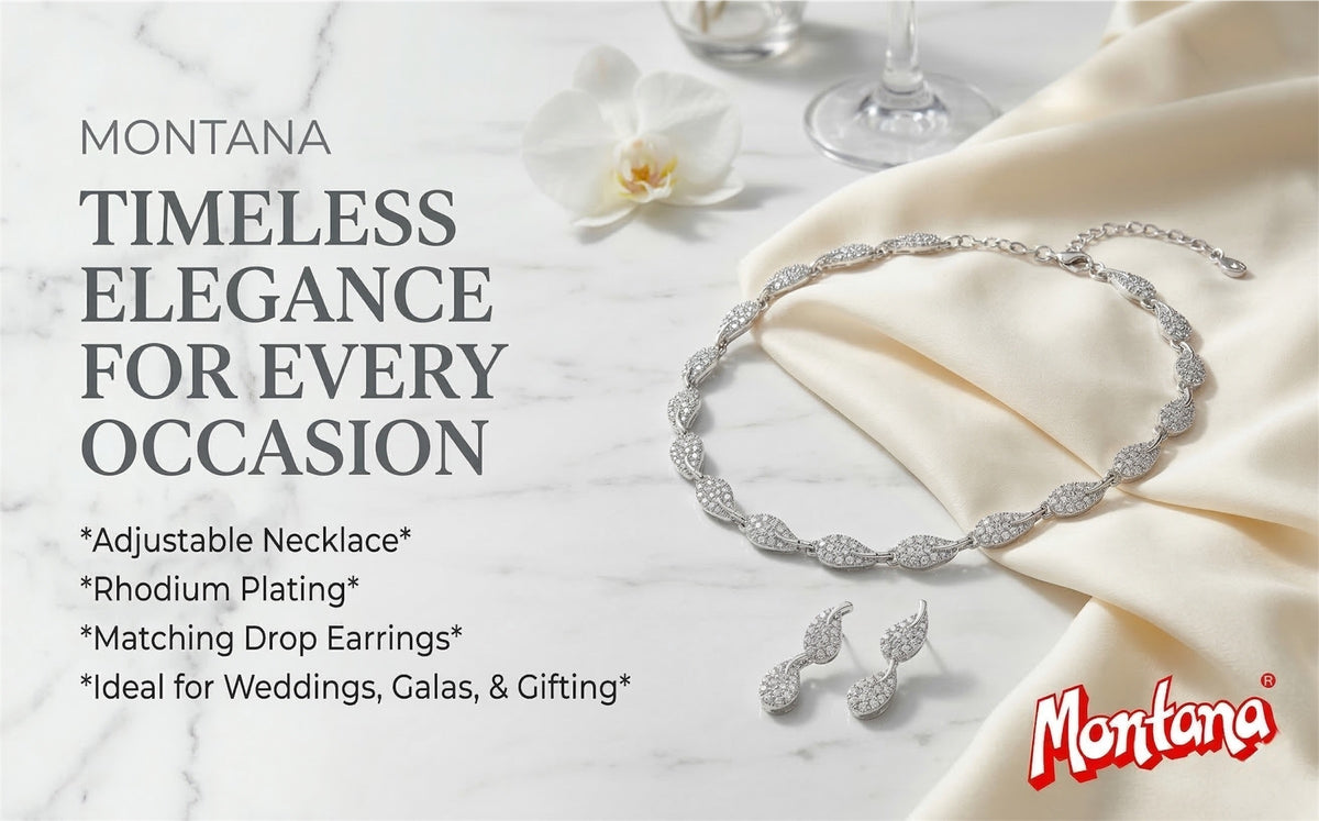 Rhodium Necklace Set for Women