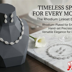 Rhodium Necklace Set for Women