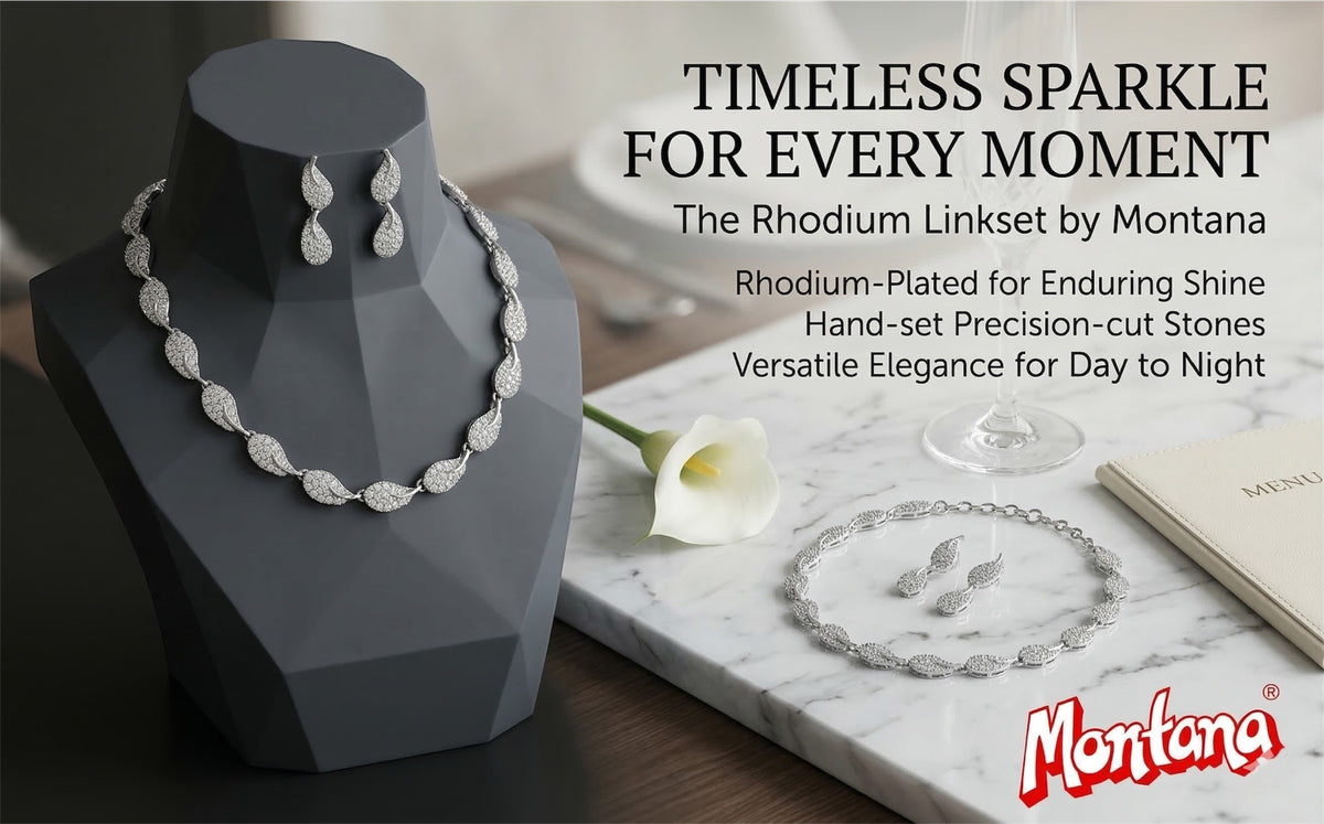 Rhodium Necklace Set for Women