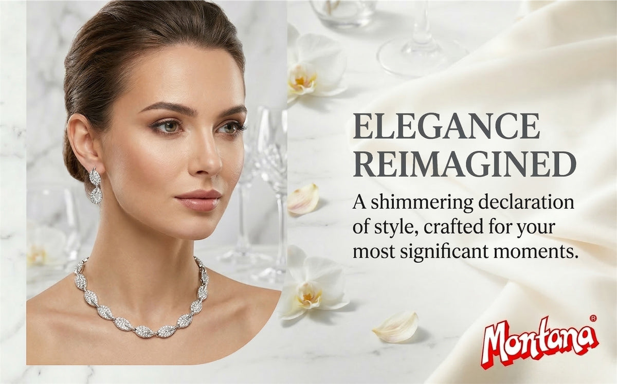 Rhodium Necklace Set for Women