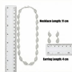 Rhodium Necklace Set for Women